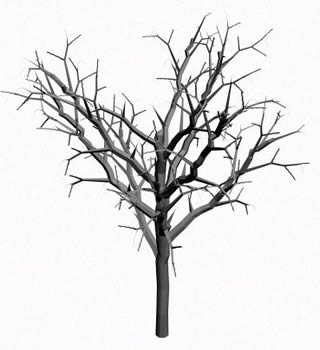 albero secco 3d 3ds